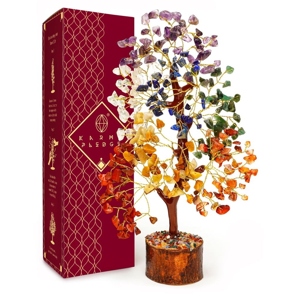 Crystal Tree of Life 7 Chakra Healing and Home Decor 🌳